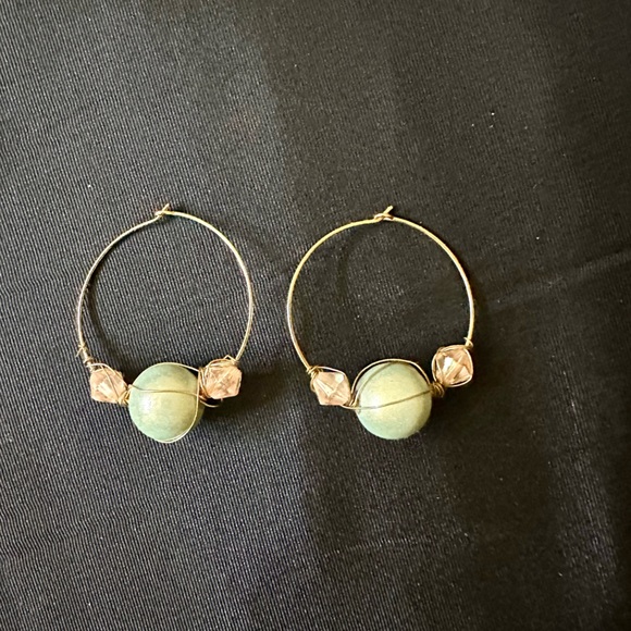 Hoop & Beads Earrings - Picture 4 of 6